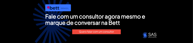 banner SAS Educação na Bett Brasil